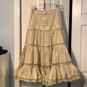 COPY - NWT Zoe D. Small Lace Full length Skirt